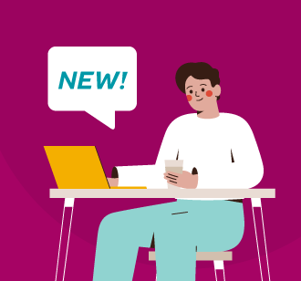 A Moda Health member sitting at their desk on their computer unleashing the power of their Member Dashboard.
